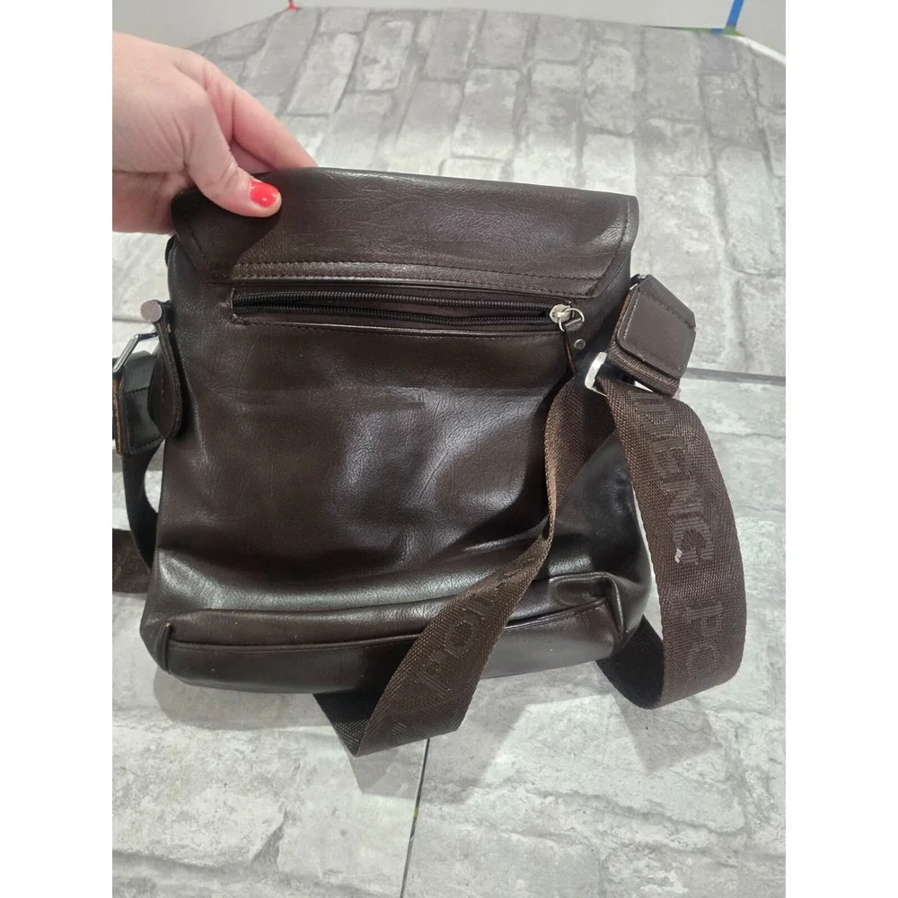 Leisure Crossbody Bag Polo‎ Videng Messenger Shoulder Bag Brown